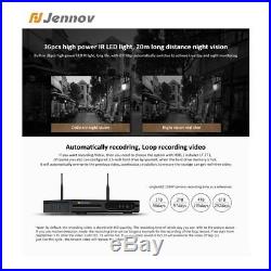 1080P 2MP IP Wireless Security Camera System Outdoor WiFi CCTV Video NVR Kit Set