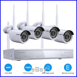 1080P 4/8CH Wireless/Wired NVR 4x Outdoor Camera Video Home CCTV Security System