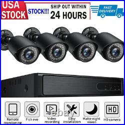 1080P 4CH 2MP HD WiFi Home Security Camera System Wire Outdoor IP CCTV NVR Kit