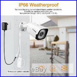 1080P 4CH WiFi Security Camera System Wireless Outdoor IP CCTV Recorder NVR Kit