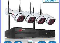 1080P 4CH Wireless Security Camera System Outdoor NVR 2.0MP WiFi CCTV Camera IPC
