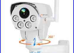 1080P 4X Zoom Wireless WiFi PTZ IP Security Camera Audio Outdoor Home CCTV Night