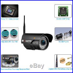 1080P 8CH NVR Wifi 1080P Wireless Security Camera System Outdoor CCTV IR Night