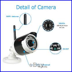 1080P 8CH Wireless WiFi Security Camera System Outdoor CCTV Waterproof 2.0MP IPC