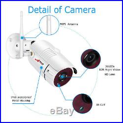 1080P ANRAN Wireless Security Camera System Home HD 8CH 4Pcs NVR CCTV Waterproof