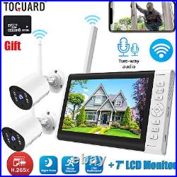 1080P CCTV Wifi Home Security Camera System Wireless With 7 LCD Monitor +32GB