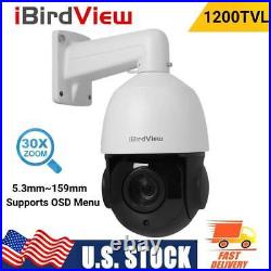 1080P HD 1200TVL SONY IMX323 30X Zoom CCTV Camera Security Dome NTSC OSD Menu