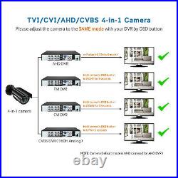 1080P HD 4in1 CCTV Bullet Home Security Surveillance Camera Outdoor IR Night Lot