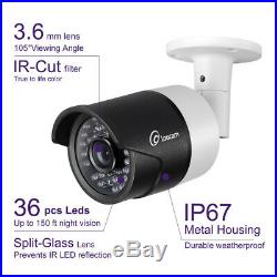 1080P HD Video 8CH 61080P DVR Home Outdoor IR Security Camera System CCTV 2TB