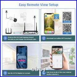 1080P HD Wireless Security Camera System WiFi Audio Outdoor Home CCTV 8CH NVR US