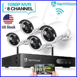 1080P HD Wireless WiFi CCTV Home Security Camera System Outdoor 8CH NVR 1TB HDD
