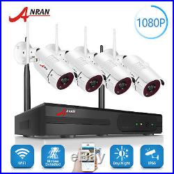 1080P NVR Wireless Security WIFI Camera System CCTV Home Security Kit Waterproof