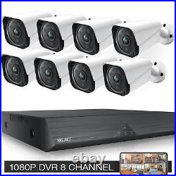 1080P Security Camera System 8CH DVR CCTV Outdoor Home Security 4PCS Camera 3TB