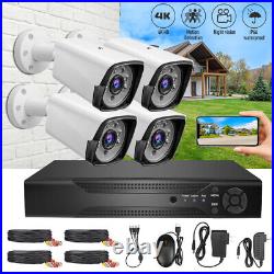 1080P Security Camera System Outdoor H. 265+ Home 5MP Lite 4CH DVR CCTV Kit IP66