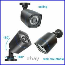 1080P Security Camera System Wired Outdoor Waterproof Night Vision CCTV Set 2TB