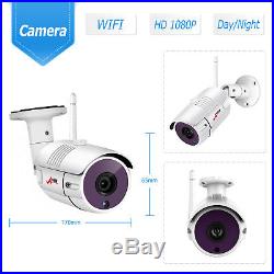 1080P Wireless 12 NVR P2P HD IR CUT Security IP Camera WIFI CCTV System Outdoor