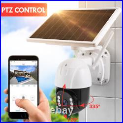 1080P Wireless Security Camera Outdoor 360° HD Solar/Battery Powered Home CCTV