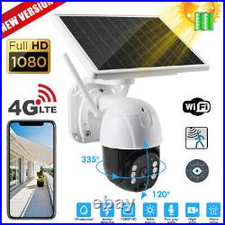 1080P Wireless Security Camera Outdoor 360° HD Solar/Battery Powered Home CCTV