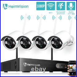 1080P Wireless Security Camera System 8CH NVR 1TB HDD CCTV WIFI Kit Night Vision