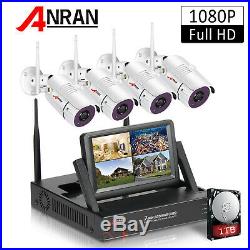 1080P Wireless Security Camera System Outdoor CCTV 4CH 7LCD Monitor 1TB HDD NVR