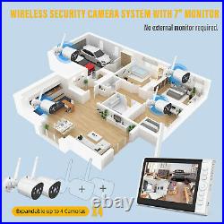 1080P Wireless Security Camera System with7 NVR Monitor Outdoor Camera + 32G Card