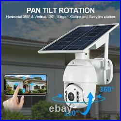 1080P Wireless WIFI 4G SIM Card Solar Power Outdoor Security CCTV IP PTZ Camera