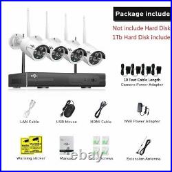 1080p 8CH HDMI NVR 4 720p Wireless Home Video Security Camera System NO HDD- US