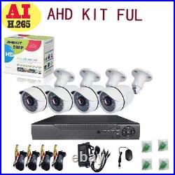 1080p Full HD Outdoor Security Camera System, 4 Pack Smart Home 4CH DVD US