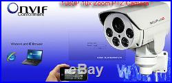 10x zoom CCTV 1080P Mini Outdoor IR Bullet IP PTZ Camera POE 2MP HD16GB Built-in