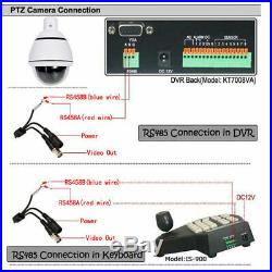 1200TVL CMOS HD 30X Zoom PTZ Camera Dome Dustproof Outdoor CCTV Camera PAL/NTSC