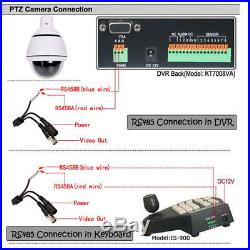 1200TVL CMOS HD 30X Zoom PTZ Dome Outdoor Home CCTV Camera for Security System