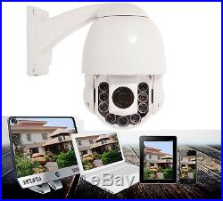 1200TVL HD 30X Zoom PTZ IR-CUT Surveillan CCTV Security Camera DVR RS-485 System