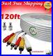 120ft White Audio Video & Power RCA Cable for Qsee Zmodo Security CCTV Camera