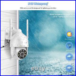1296P Wireless Security Camera System CCTV PTZ 3MP 8CH WiFi NVR 2way Audio 1TB
