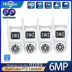 14PCS 6MP Dual Lens WiFi IP Camera Wireless Outdoor CCTV PTZ Security Camera