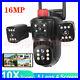 16MP 10K Security Protection Camera WiFi 10X Zoom Five Lens Four Screens CCTV