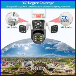 16MP 10K Security Protection Camera WiFi 10X Zoom Five Lens Four Screens CCTV