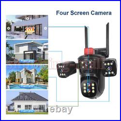 16MP 10K Security Protection Camera WiFi 10X Zoom Five Lens Four Screens CCTV