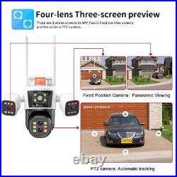 16MP 10K Security Protection Camera WiFi 10X Zoom Five Lens Four Screens CCTV