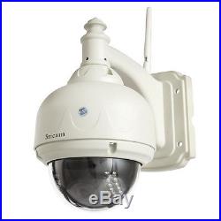 2 Sricam Wireless Outdoor Pan Tilt Network CCTV Camera P2P Wifi IP Webcam IR Cam