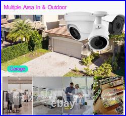 2K 5MP HD 1440P IR Night Vision 8CH DVR Outdoor CCTV Home Security Camera System