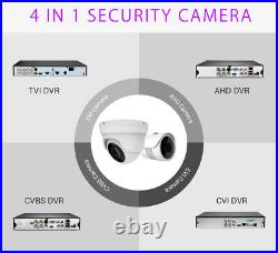 2K 5MP HD 1440P IR Night Vision 8CH DVR Outdoor CCTV Home Security Camera System