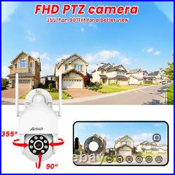 2K Security Camera System Outdoor Wireless Audio Wifi Home CCTV PTZ 8CH NVR 1TB