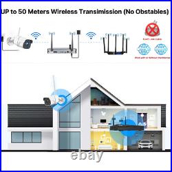 2MP Wireless CCTV Security Camera System Wifi IP Video Motion 1080P 8CH NVR Set