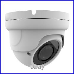 2X AHD TVI CVI 8MP 4K Night Vision LED Security Camera 2.8mm-12mm BNC CCTV IP67