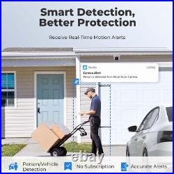2x Reolink PoE CCTV Security Camera 5MP Outdoor Home Surveillance IP Camera 520A