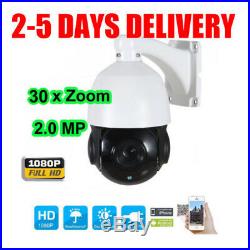 30X ZOOM Outdoor HD 1080P CCTV Security IR-CUT PTZ Dome IP Camera Night Vision