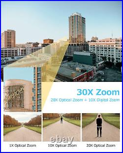 30X Zoom 4K 8MP POE PTZ IP Speed Dome Human Auto Tracking CCTV Camera 2Way Audio