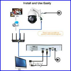 30X Zoom 5MP PTZ POE IP Security Camera Outdoor Speed Dome CCTV IR Night Onvif