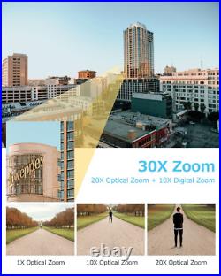 360° 8MP PTZ POE IP Outdoor Security Camera 4K 30X Optical Zoom IR Night CCTV